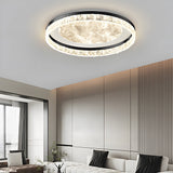 Black Minimalist Bedroom LED Ceiling Lamp