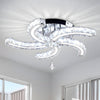 Crystal LED Ceiling Light 5 Arms Flush Mount Ceiling