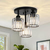 Crystal Semi Flush Ceiling Lights