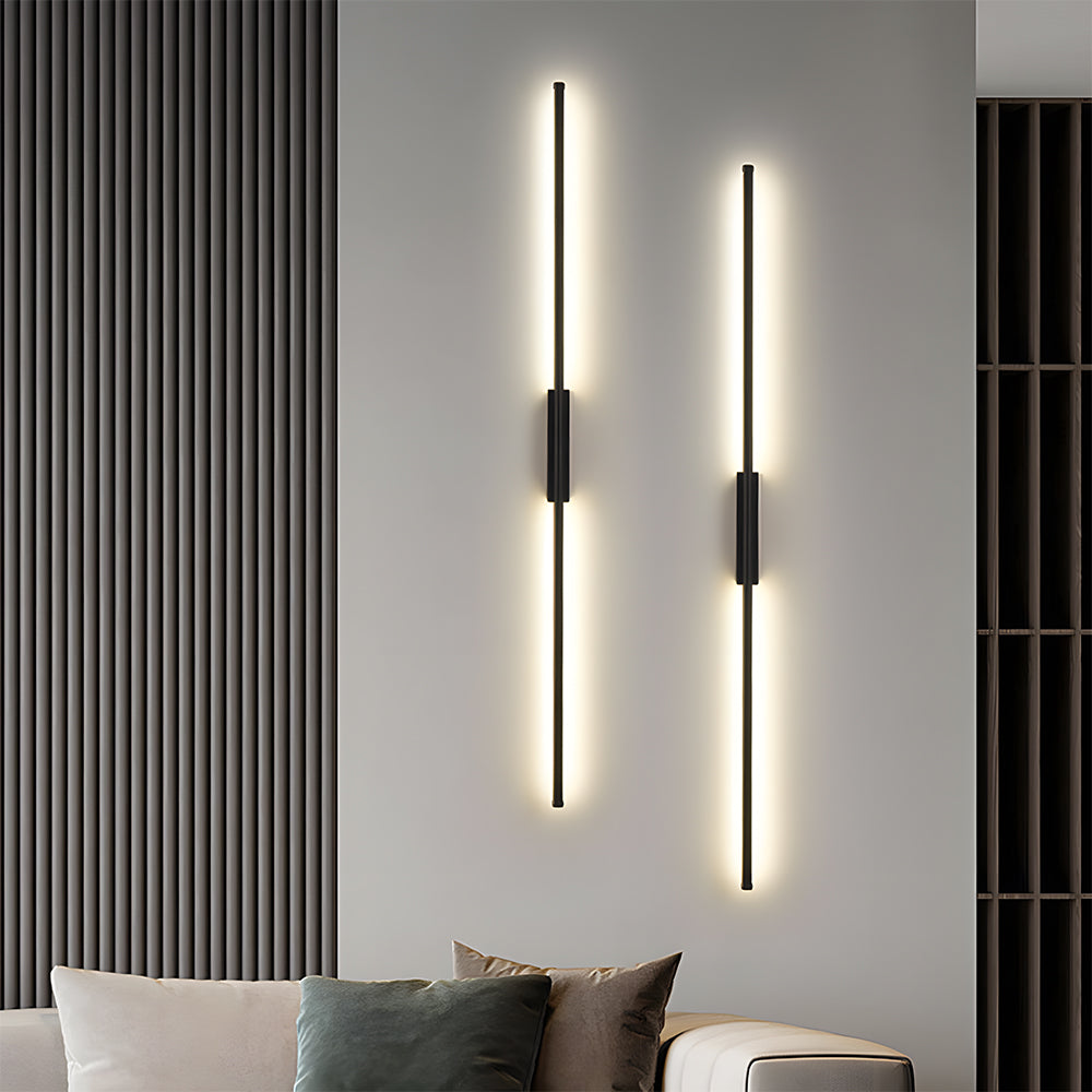 Black Long Strip LED Linear Wall Sconce