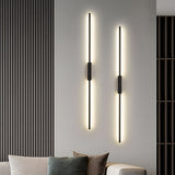 Black Long Strip LED Linear Wall Sconce