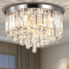 Modern Crystal Droplets Flush Crystal Ceiling Lights