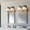 Modern Vanity Lights Fixtures Crystal Glass Wall Sconces