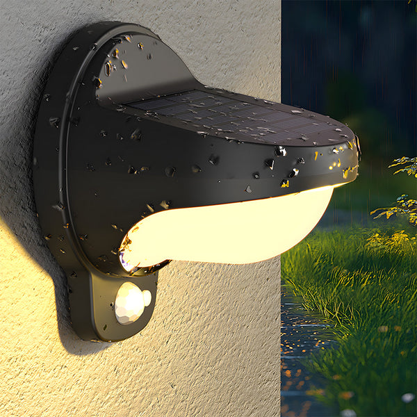 IP65 Waterproof Black Outdoor Solar Wall Lights With Motion