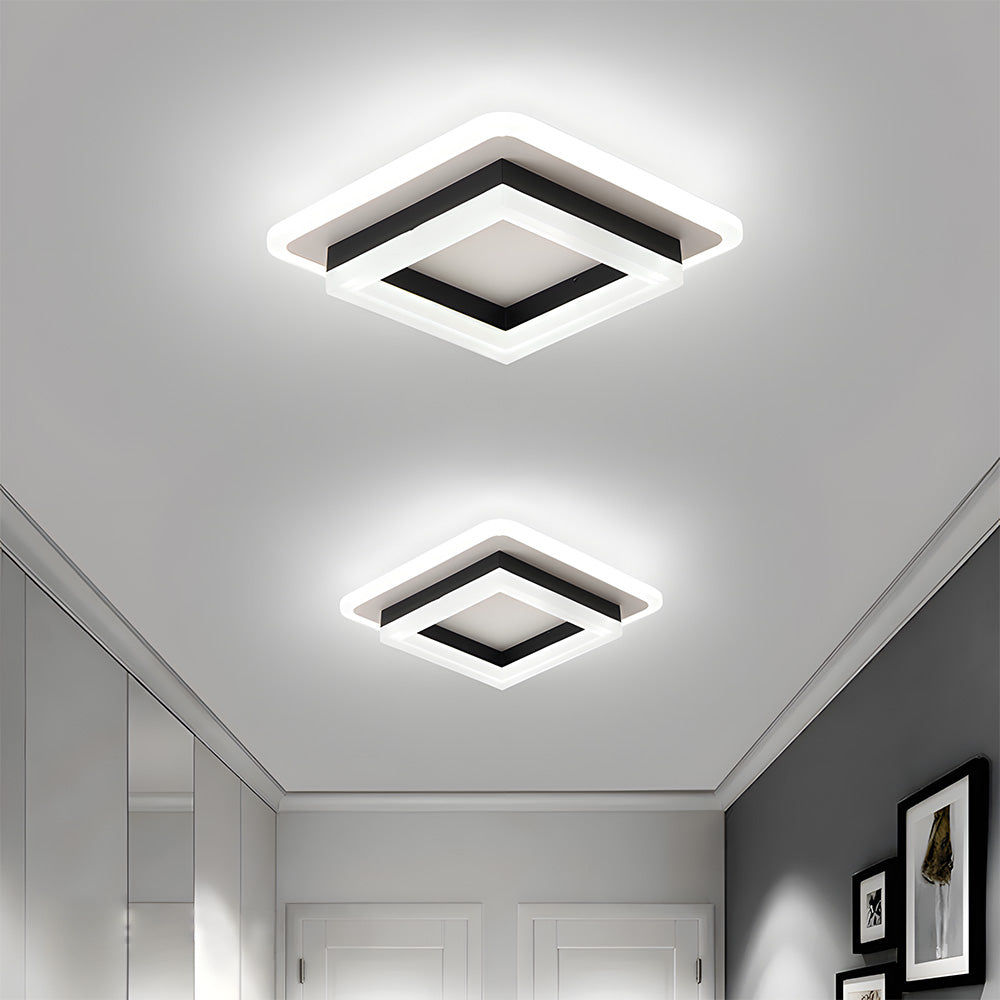 modern art deco inspired LED ceiling lamp