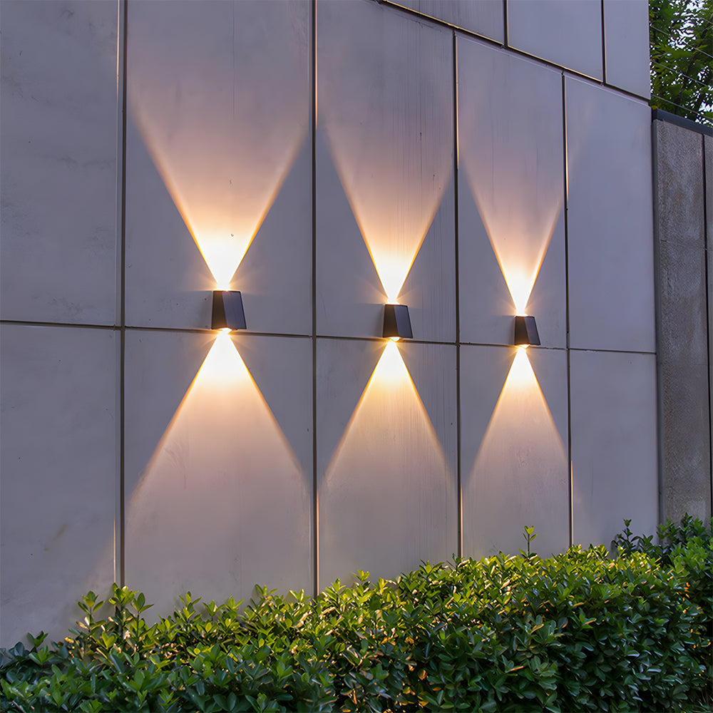Waterproof Outdoor Solar Wall Lights Up & Down Fence