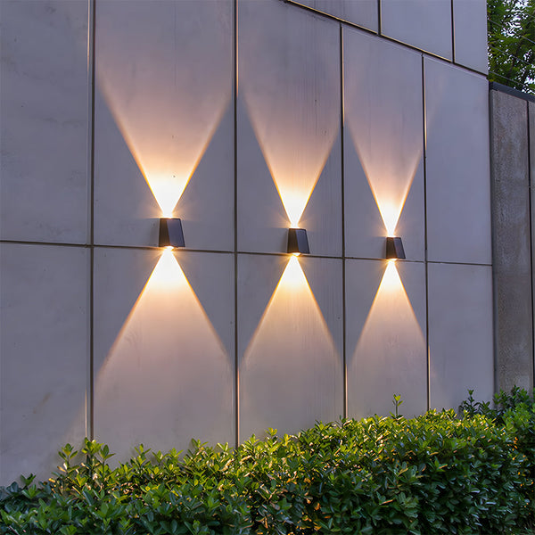 Waterproof Outdoor Solar Wall Lights Up & Down Fence