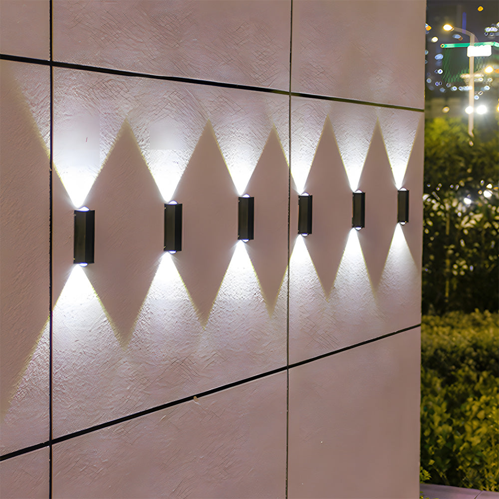 Outdoor Solar Lights Up And Down Modern Outdoor Wall