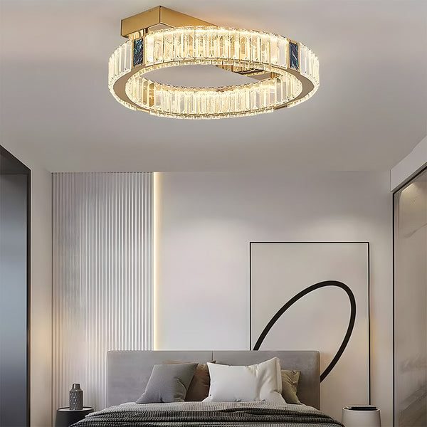 Modern Crystal Ring Chandelier