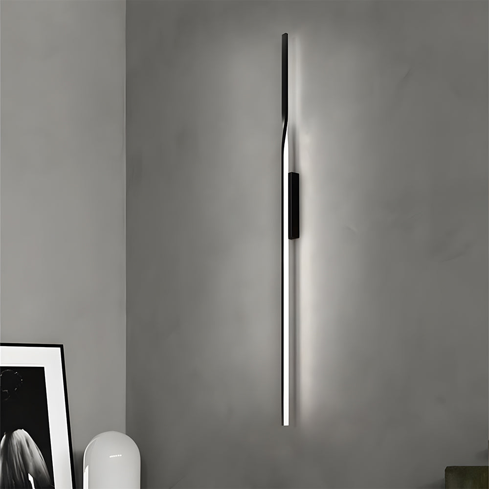 Modern Linear Black LED Wall Lamp