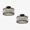 Set Of 2 Modern Hallway Crystal Ceiling Lights
