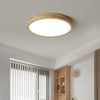 Modern Wood Flush LED Ceiling Lights Round Shape
