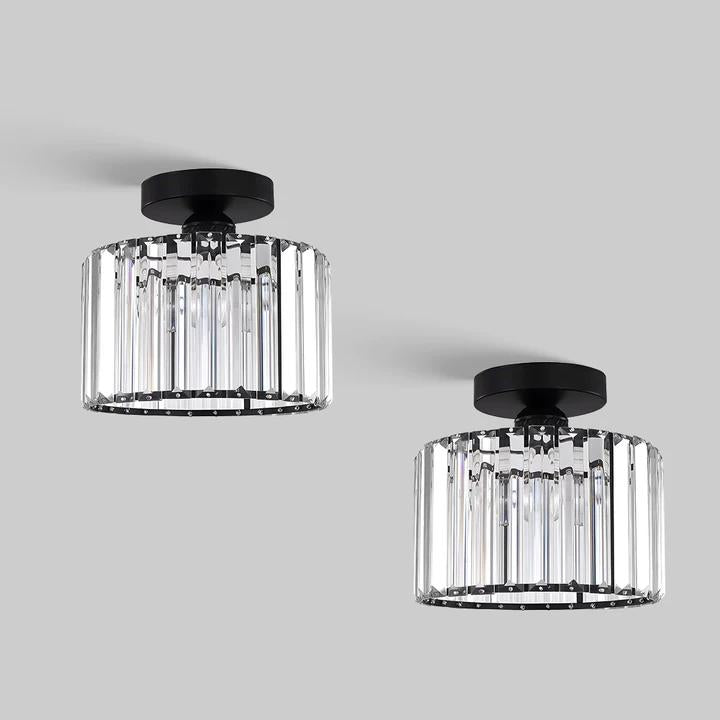 Set Of 2 Crystal Ceiling Light