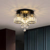 Crystal Modern Ceiling Light With Cylinder Crystal Shade