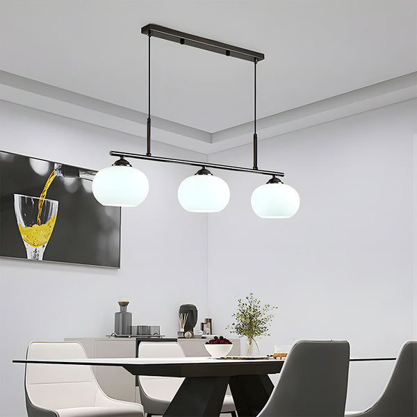 Nordic Glass Pendant Light Dining Table Adjustable Suspended Light