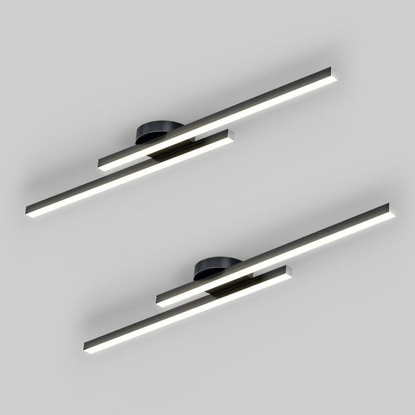 Set Of 2 Modern Linear LED Ceiling Lights
