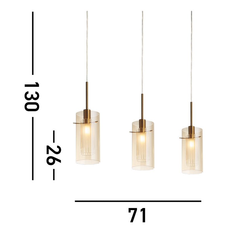 Araceli 3-Light Kitchen Island Chandelier