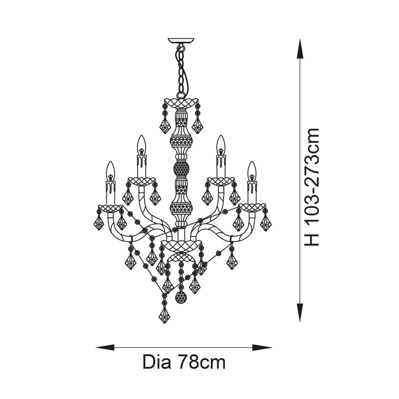 Atticus 12-Light Candle Style Chandelier