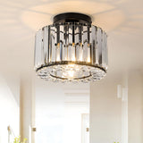 Modern Crystals Semi Flush Mount Ceiling Light