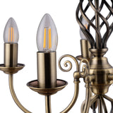 Bratton 5-Light Twist Candle Style Chandelier