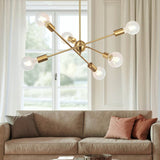 Braunste 6-Light Industrial Sputnik Chandelier