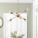 Braunste 6-Light Industrial Sputnik Chandelier