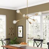 Braunste 6-Light Industrial Sputnik Chandelier