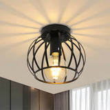 Metal Cage Ceiling Lampshade Black Ceiling Lights