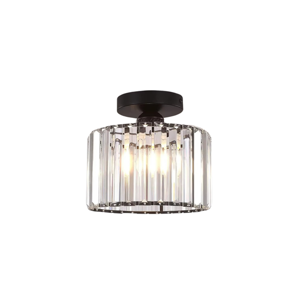 Crystal Prism Flush Mount Ceiling Light 22cm