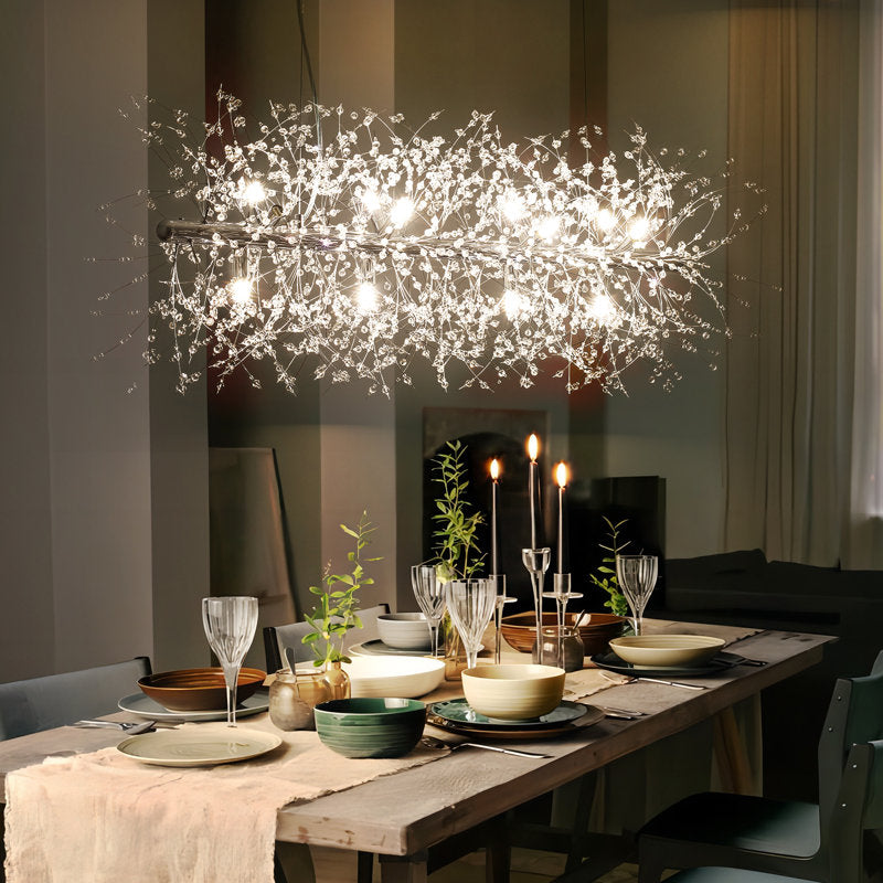 Dandelion 8-Light Sputnik Crystal Chandelier