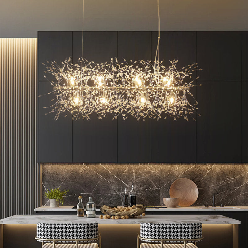 Dandelion 8-Light Sputnik Crystal Chandelier