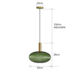 Retro Restaurant Colorfull Glass Pendant Lights Creative Living Room