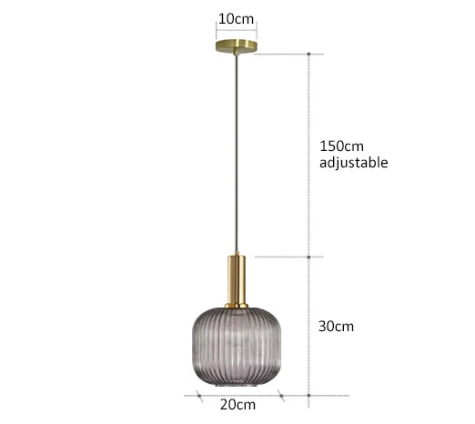 Retro Restaurant Colorfull Glass Pendant Lights Creative Living Room