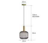 Retro Restaurant Colorfull Glass Pendant Lights Creative Living Room