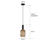 Retro Restaurant Colorfull Glass Pendant Lights Creative Living Room
