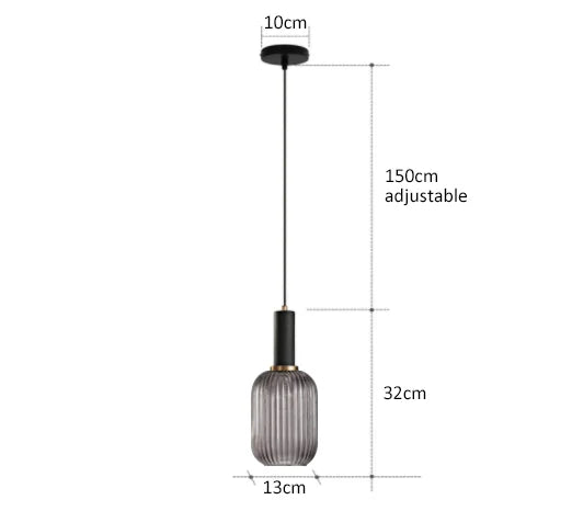 Retro Restaurant Colorfull Glass Pendant Lights Creative Living Room