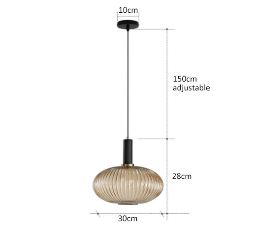 Retro Restaurant Colorfull Glass Pendant Lights Creative Living Room