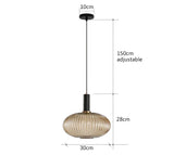 Retro Restaurant Colorfull Glass Pendant Lights Creative Living Room