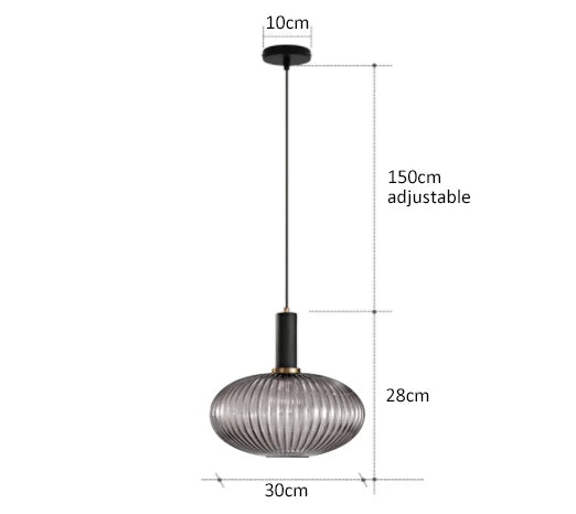 Retro Restaurant Colorfull Glass Pendant Lights Creative Living Room