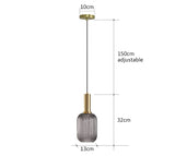 Retro Restaurant Colorfull Glass Pendant Lights Creative Living Room