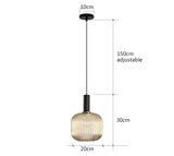 Retro Restaurant Colorfull Glass Pendant Lights Creative Living Room