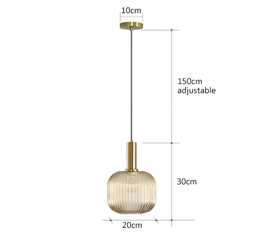 Retro Restaurant Colorfull Glass Pendant Lights Creative Living Room