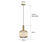 Retro Restaurant Colorfull Glass Pendant Lights Creative Living Room