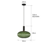 Retro Restaurant Colorfull Glass Pendant Lights Creative Living Room