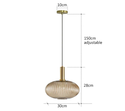 Retro Restaurant Colorfull Glass Pendant Lights Creative Living Room