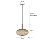 Retro Restaurant Colorfull Glass Pendant Lights Creative Living Room