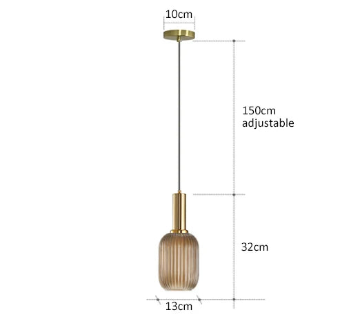 Retro Restaurant Colorfull Glass Pendant Lights Creative Living Room