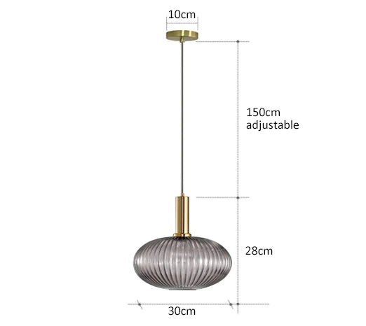 Retro Restaurant Colorfull Glass Pendant Lights Creative Living Room