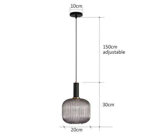 Retro Restaurant Colorfull Glass Pendant Lights Creative Living Room