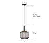 Retro Restaurant Colorfull Glass Pendant Lights Creative Living Room